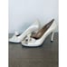 Vintage Stuart Weitzman Cream White Bow Heels 7
