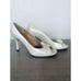Vintage Stuart Weitzman Cream White Bow Heels 7