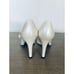 Vintage Stuart Weitzman Cream White Bow Heels 7