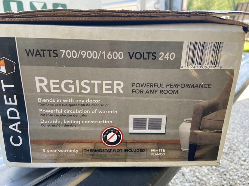 Register heater vent