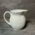 Vintage TIFFANY & CO White Basket Weave Porcelain Pitcher Sybil Connolly Ireland