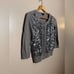 Gray Talbots Sequin Front Cardigan Size S EUC