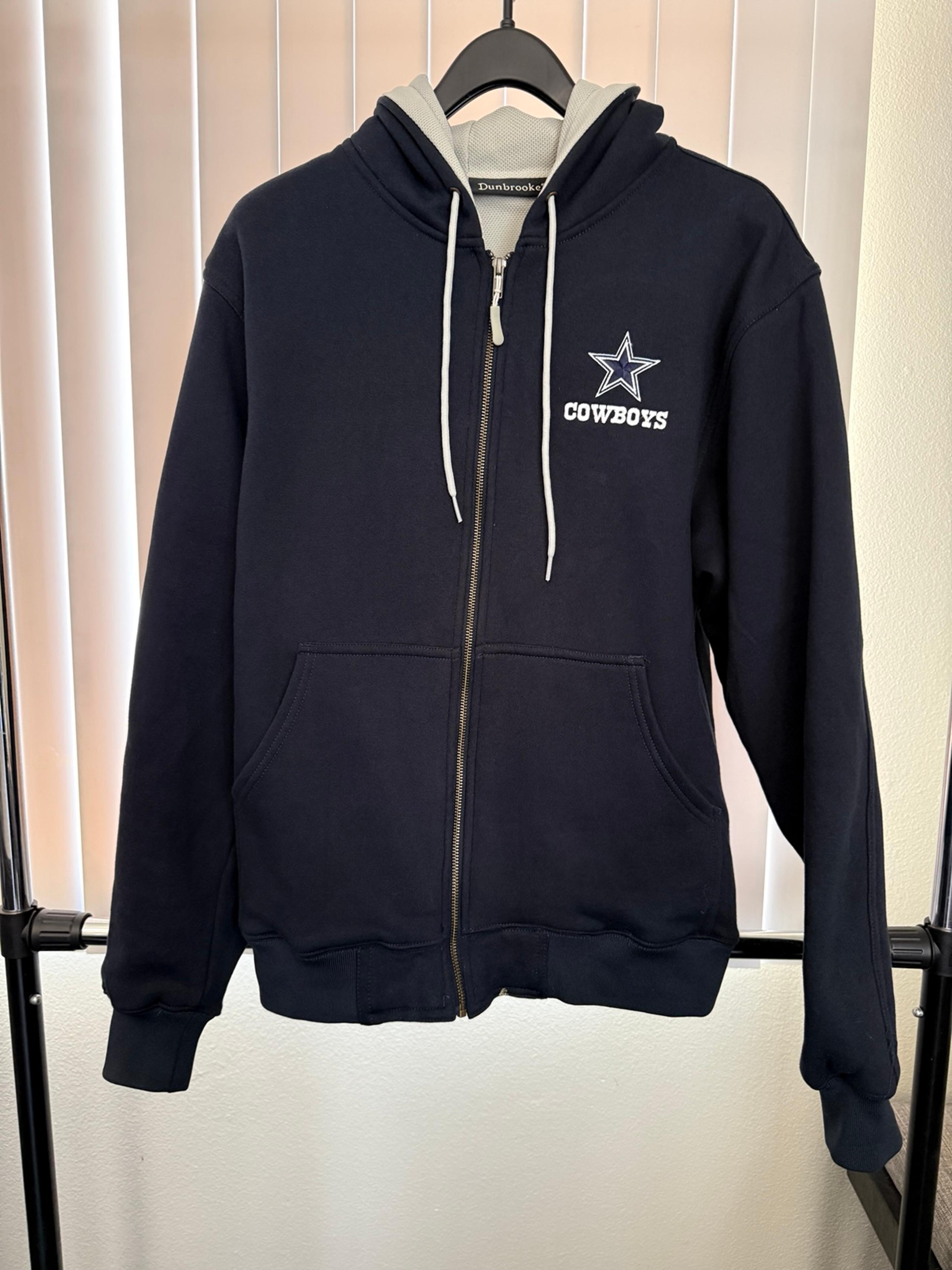 Men's Dunbrooke NFL Dallas Cowboys Navy Full Zip Jacket Size Medium