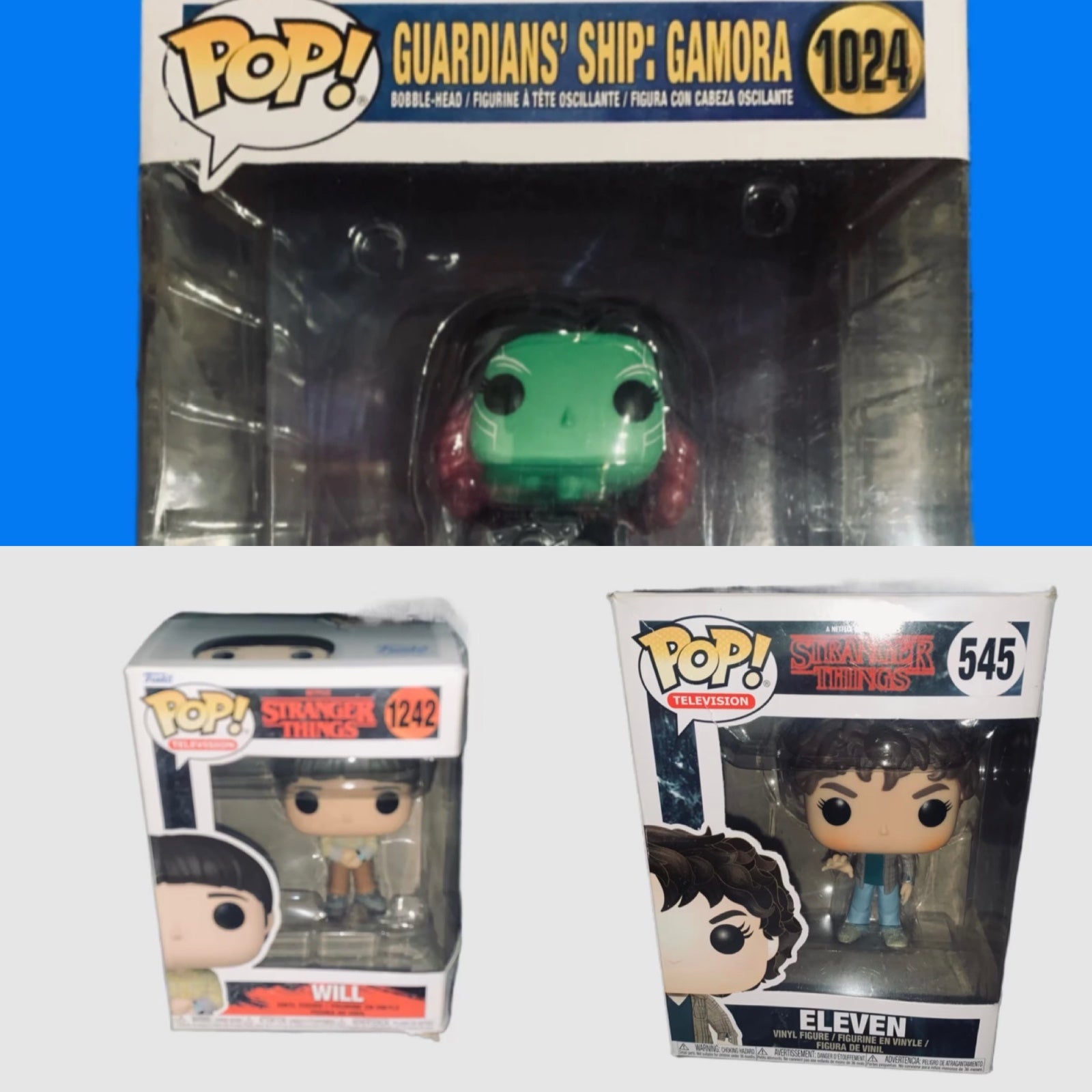 Funko Pops Figures Gamora 1024 /Will 1242/Eleven 545/Free Shipping