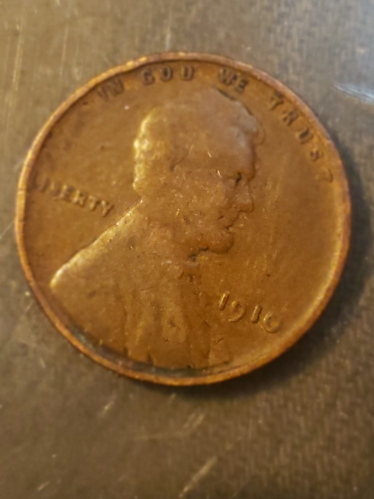 Rare 1910 Wheat Penny no mint mark
