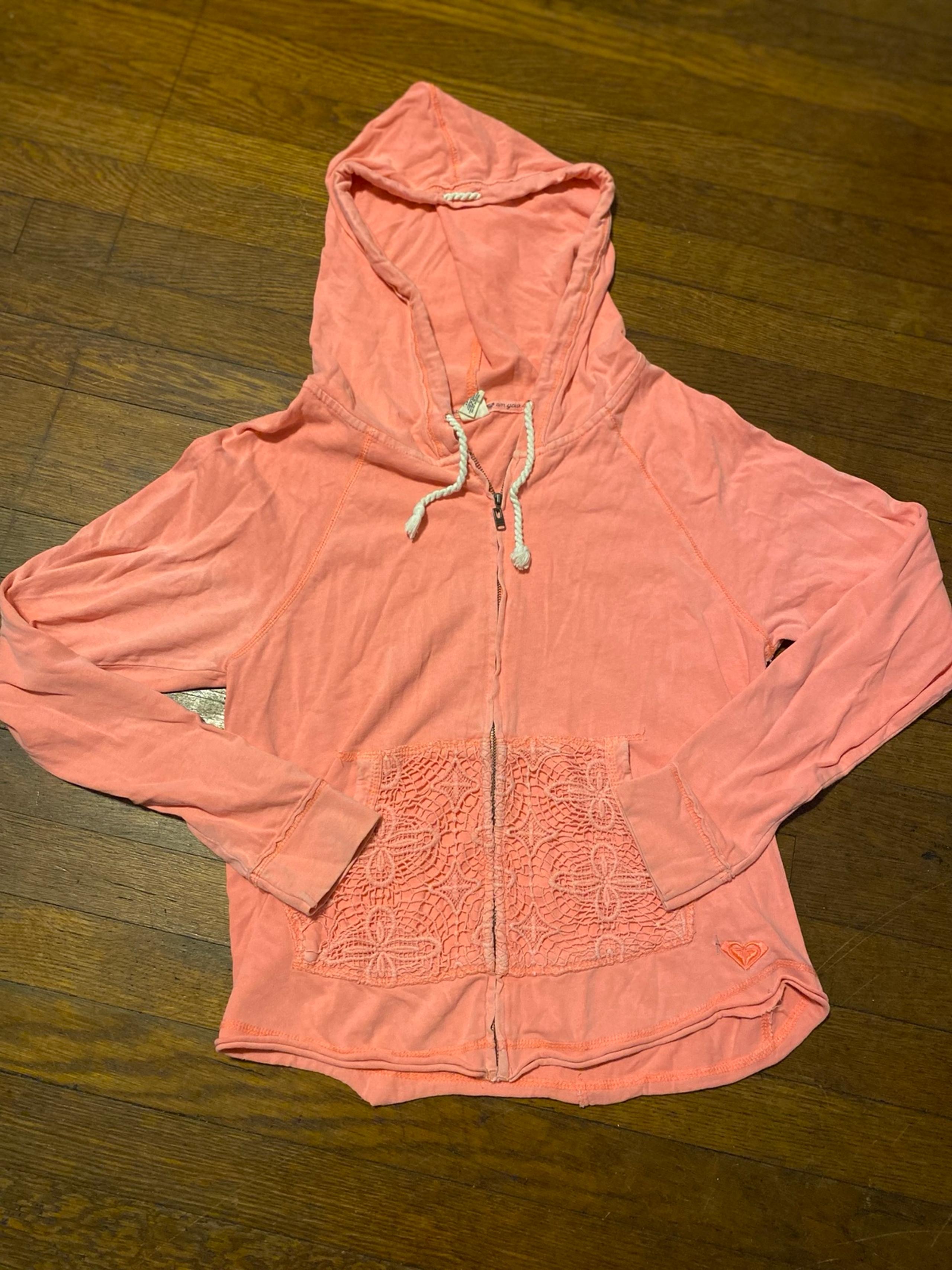 Roxy zip up hooded sweater