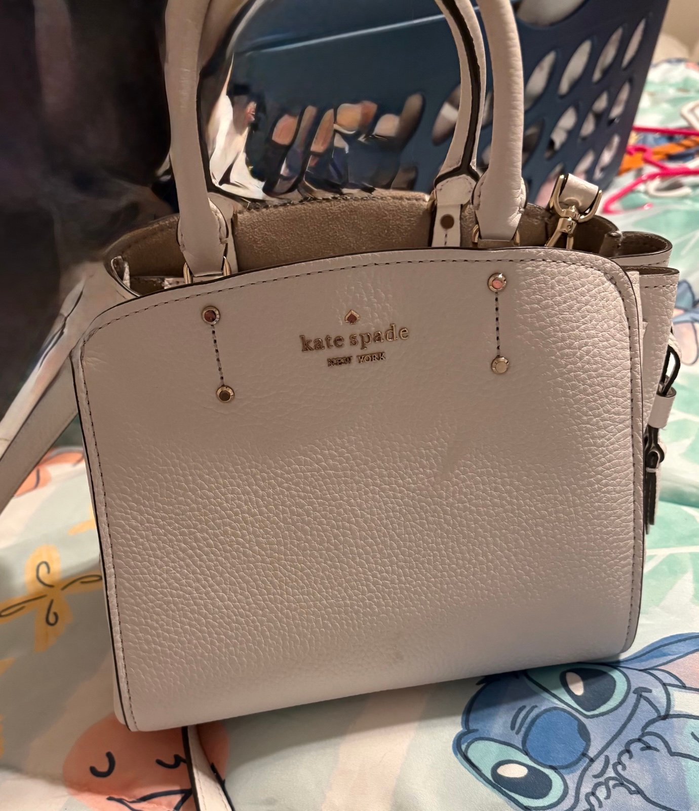 White Leather Kate Spade Purse