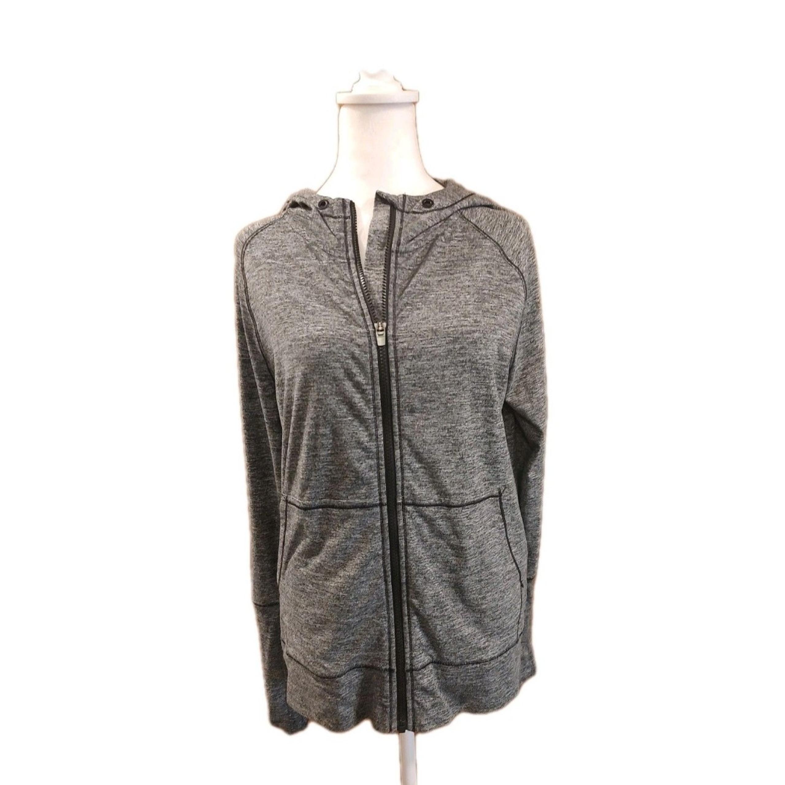Athleta Jacket Women’s Size Med Activewear Stretch Full Zip Hoodie Pockets *Read