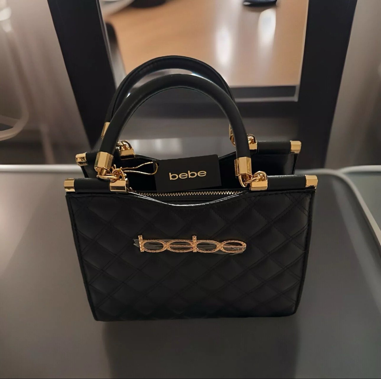 Bebe Womens Tote Handbag Very Cute