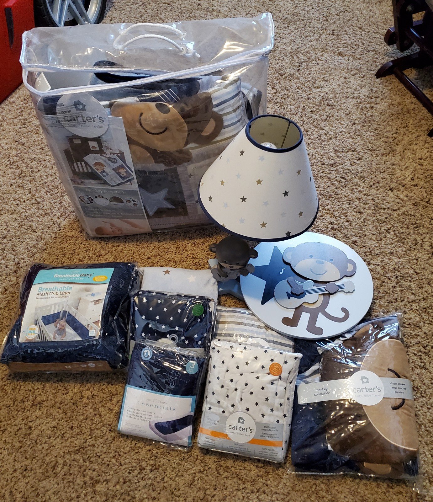 Carter's Rockstar Monkey nursery set