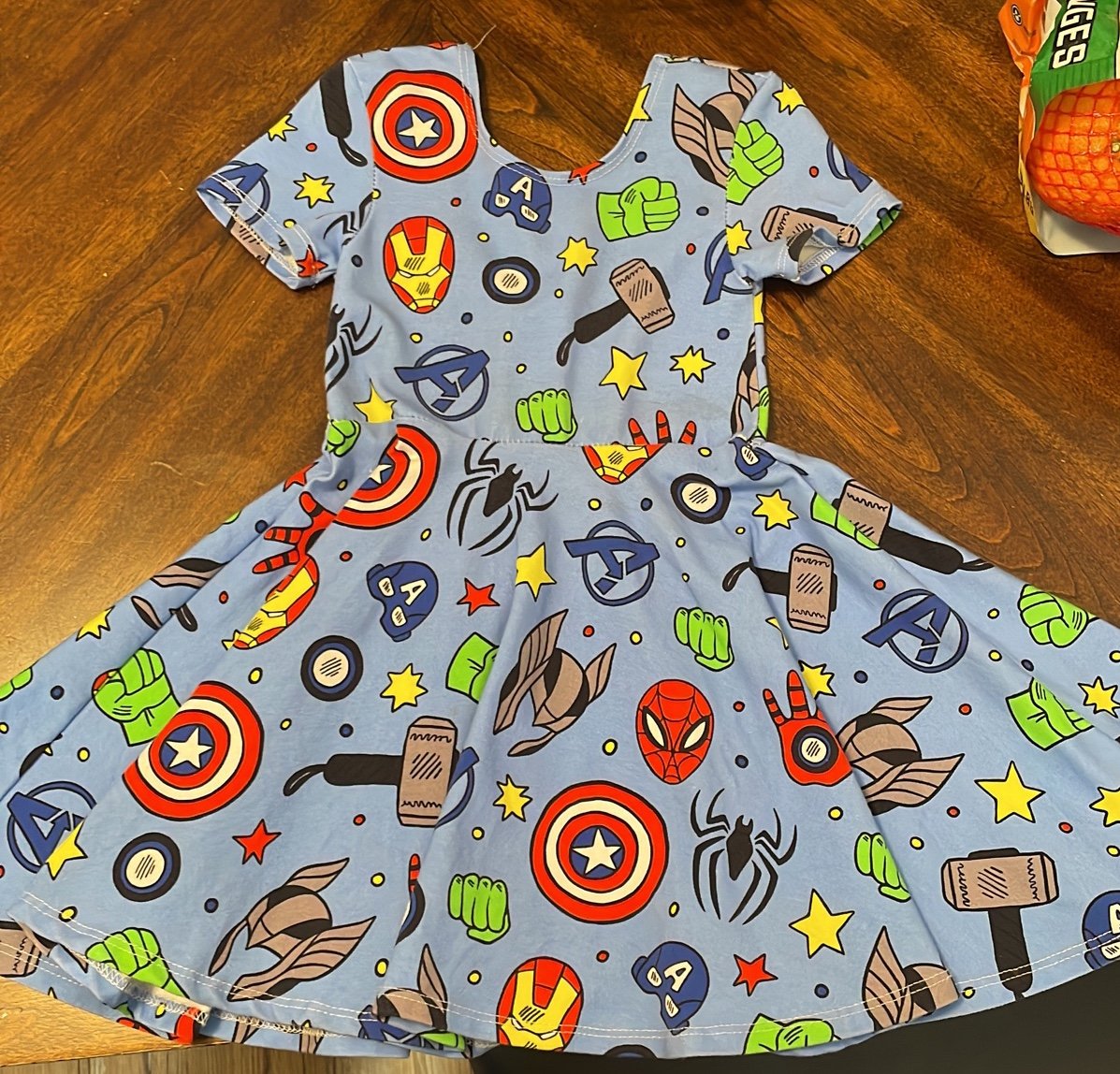 size 3/4 marvel spoiled and flashy