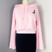 Juicy Couture Women's French Terry Glitter Hoodie Pink Size S