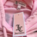 Juicy Couture Women's French Terry Glitter Hoodie Pink Size S