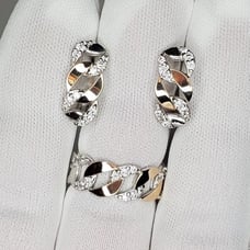 Set of Sterling Silver EARRINGS Sterling Silver Ring