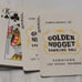 A BEAUTIFUL VINTAGE VERY RARE 1970'S GOLDEN NUGGET CASINO PLAYING CARDS