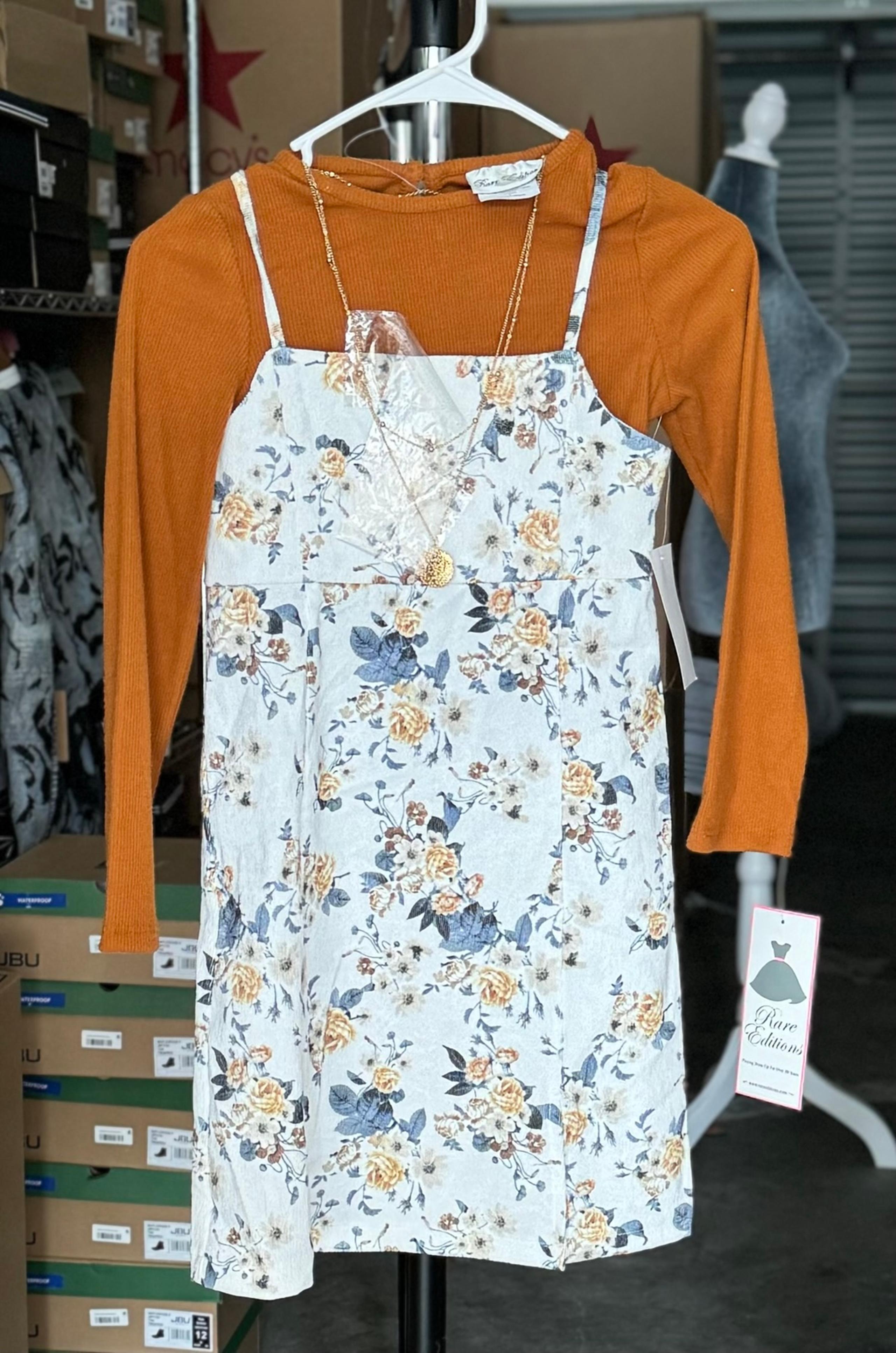 Rare Editions Girls 2pc plus Accessory Dress