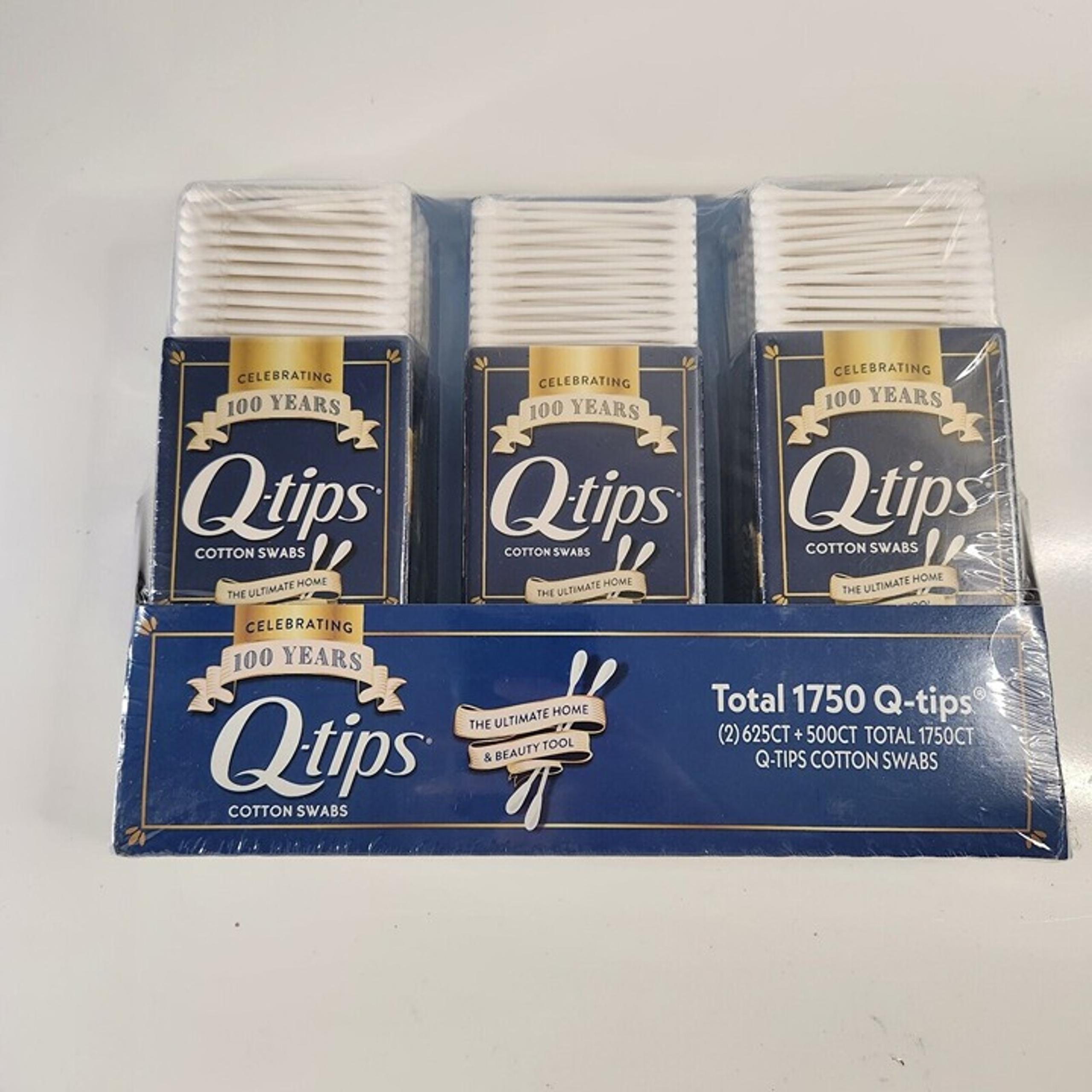 Q-tips MEGA PACK Total 1750 Cotton Swabs (2- 625ct 1- 500ct) | New