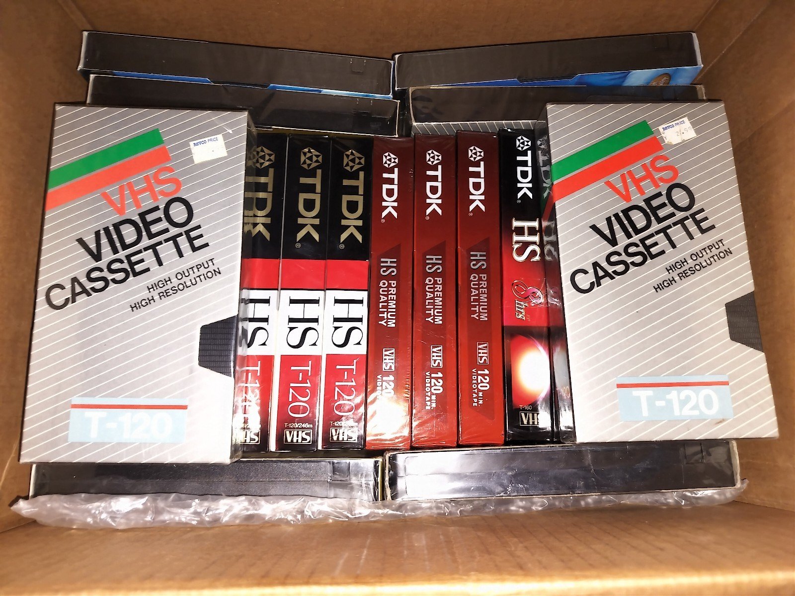 Blank VHS Lot: 23 Tapes of Various Brands