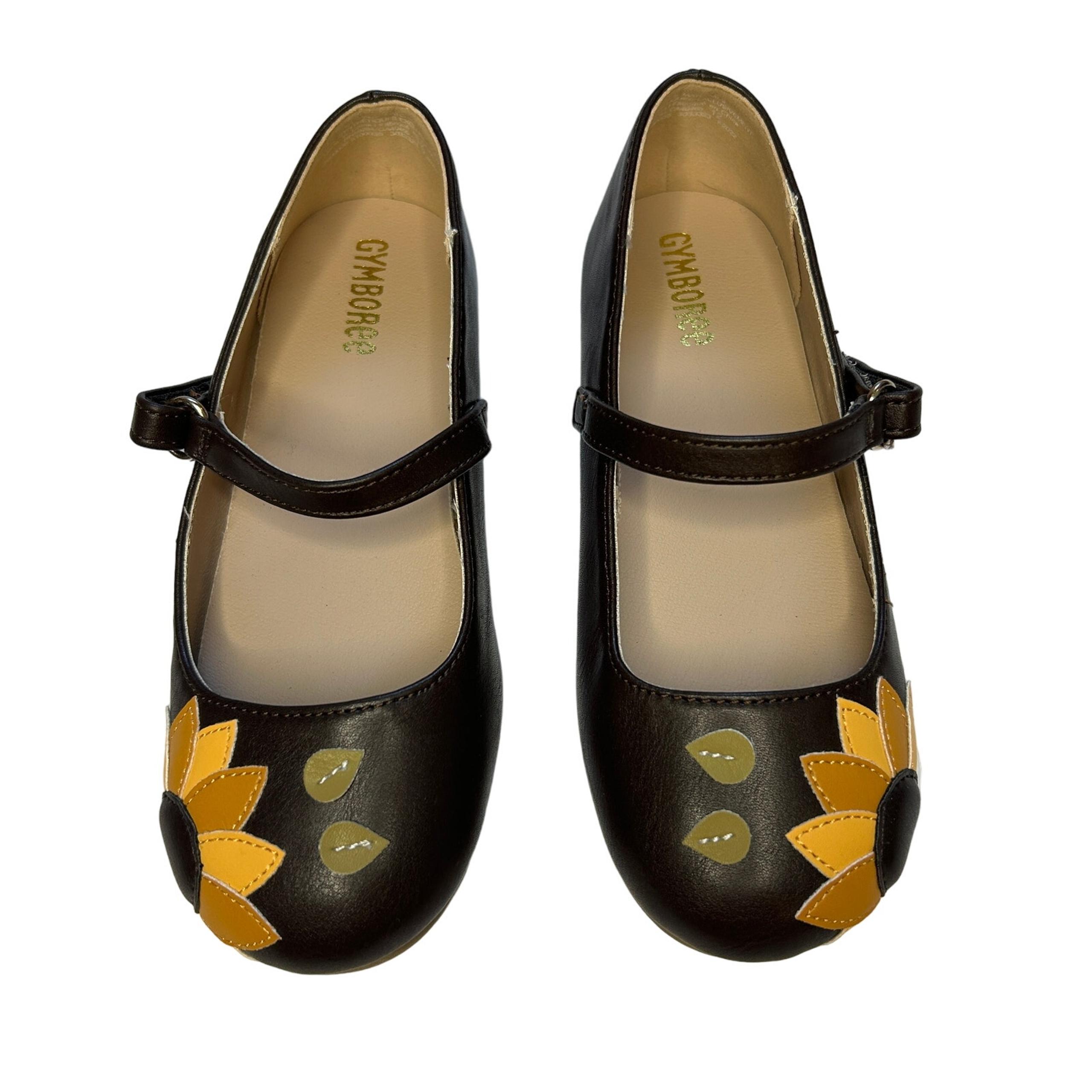 NWOT Gymboree Applique Sunflower Mary Janes Autumn Harvest 12