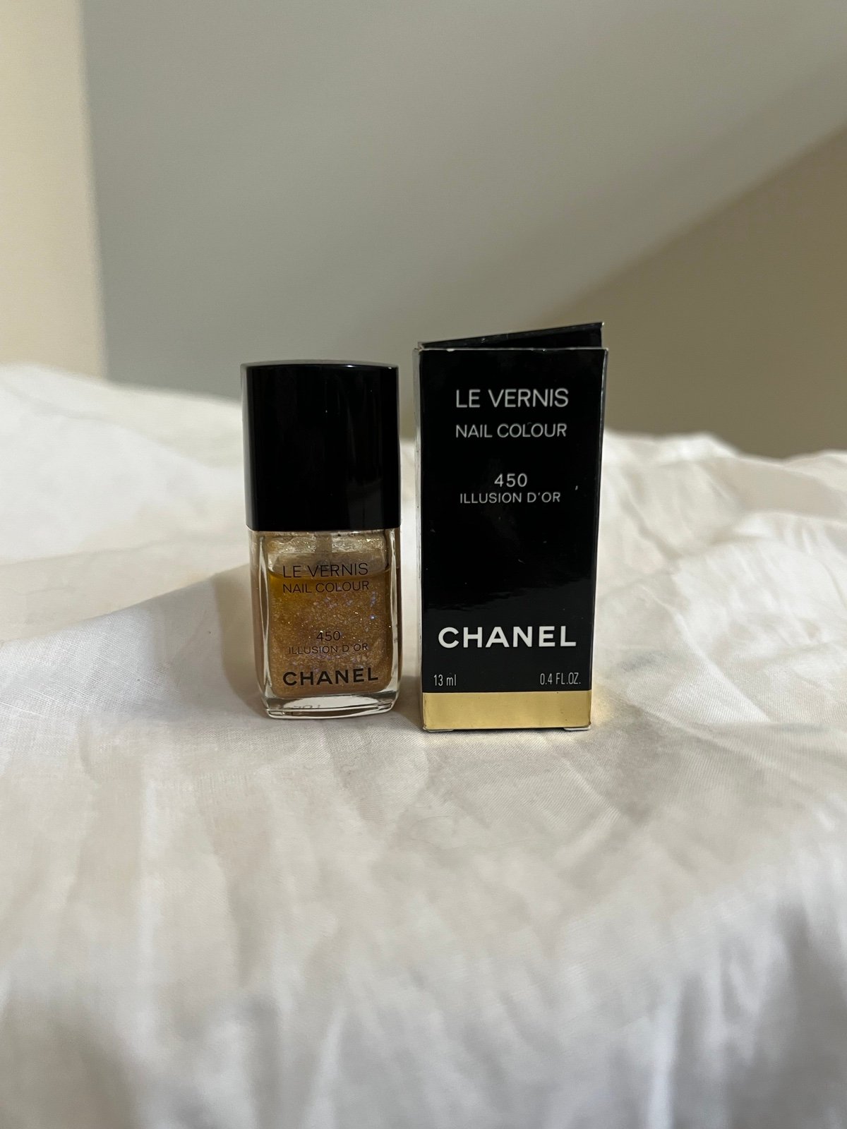 Chanel Le Vernis Longwear Nail Polish * Liquid Mirror* ILLUSION D 'OR #450