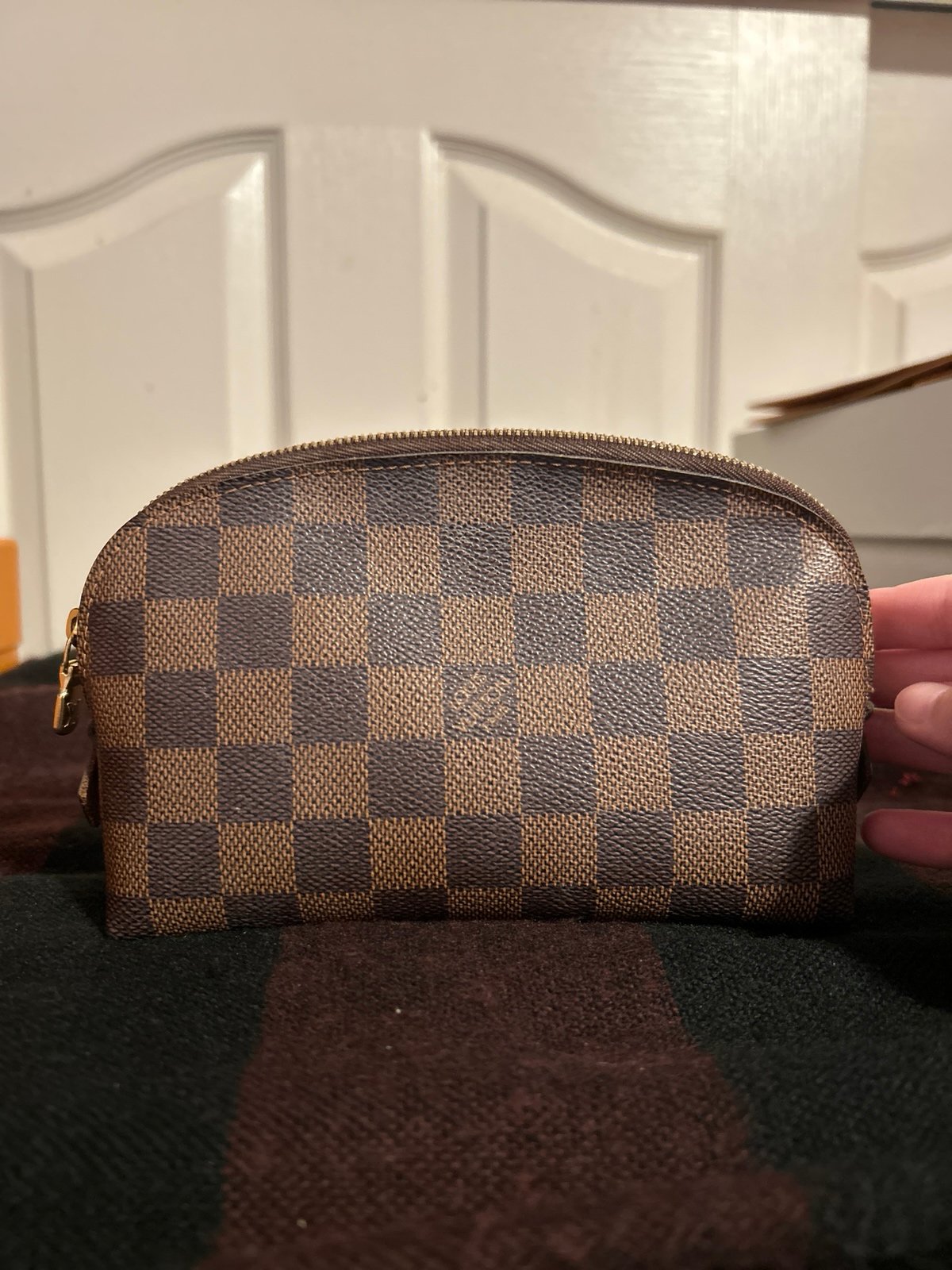AUTHENTIC Vintage Louis Vuitton monogram compact cosmetic pouch