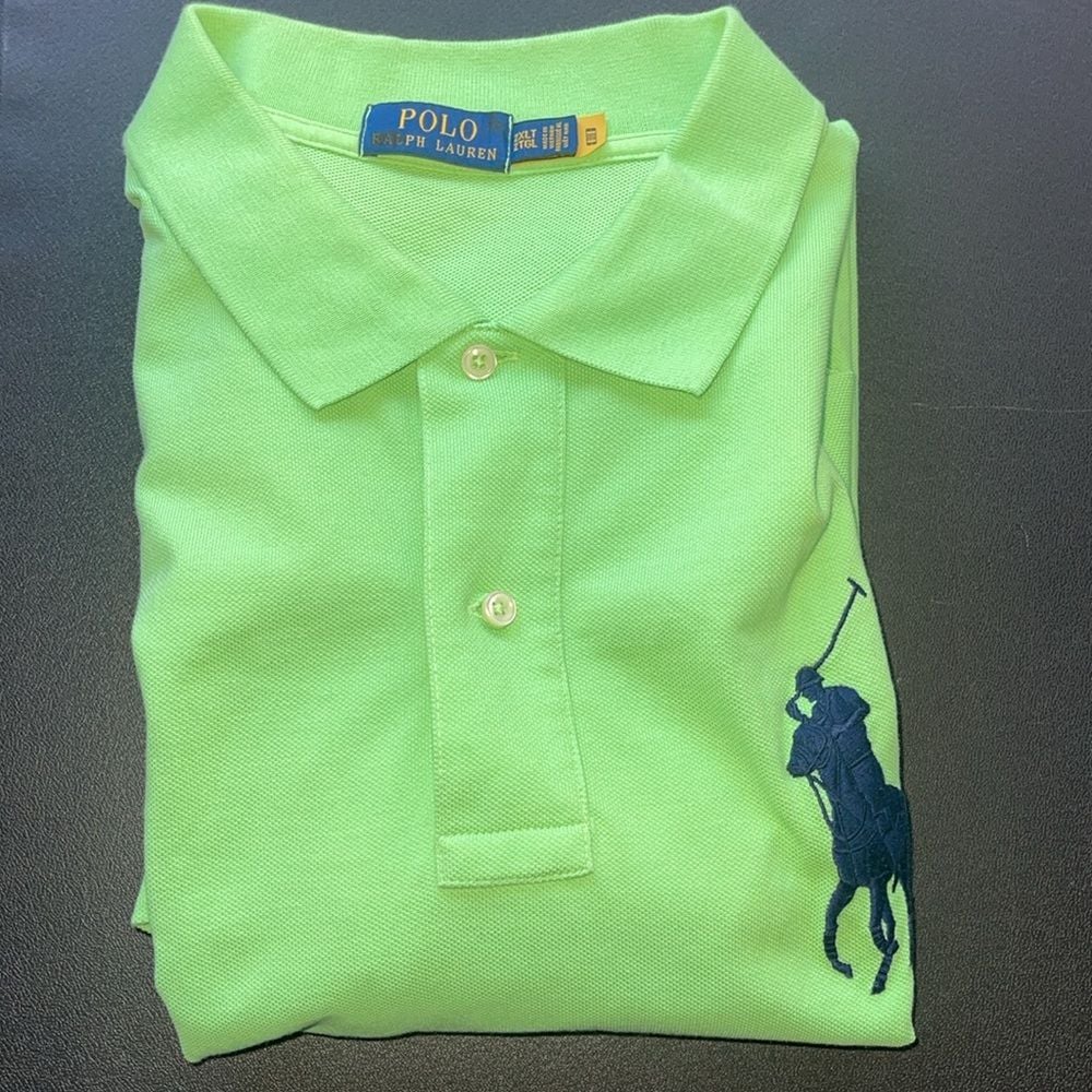 Rugby Green Embroidered Polo Pullover 2XLT Ralph Lauren