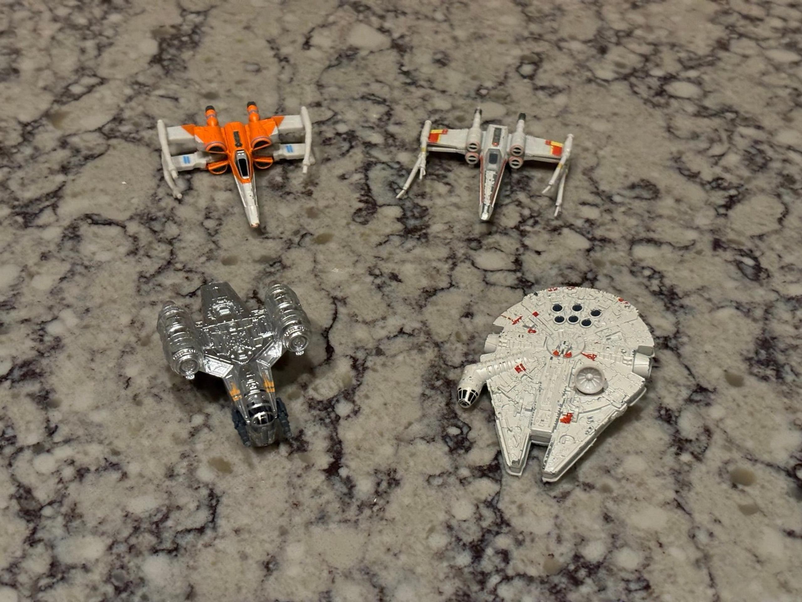 Star Wars TITANIUM Black Series & Hot Wheels Micro Die Cast Vehicles