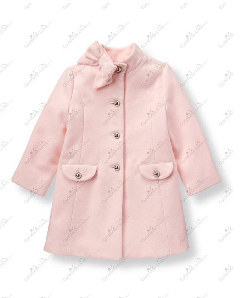 janie and jack bows forever pink coat HTF 4