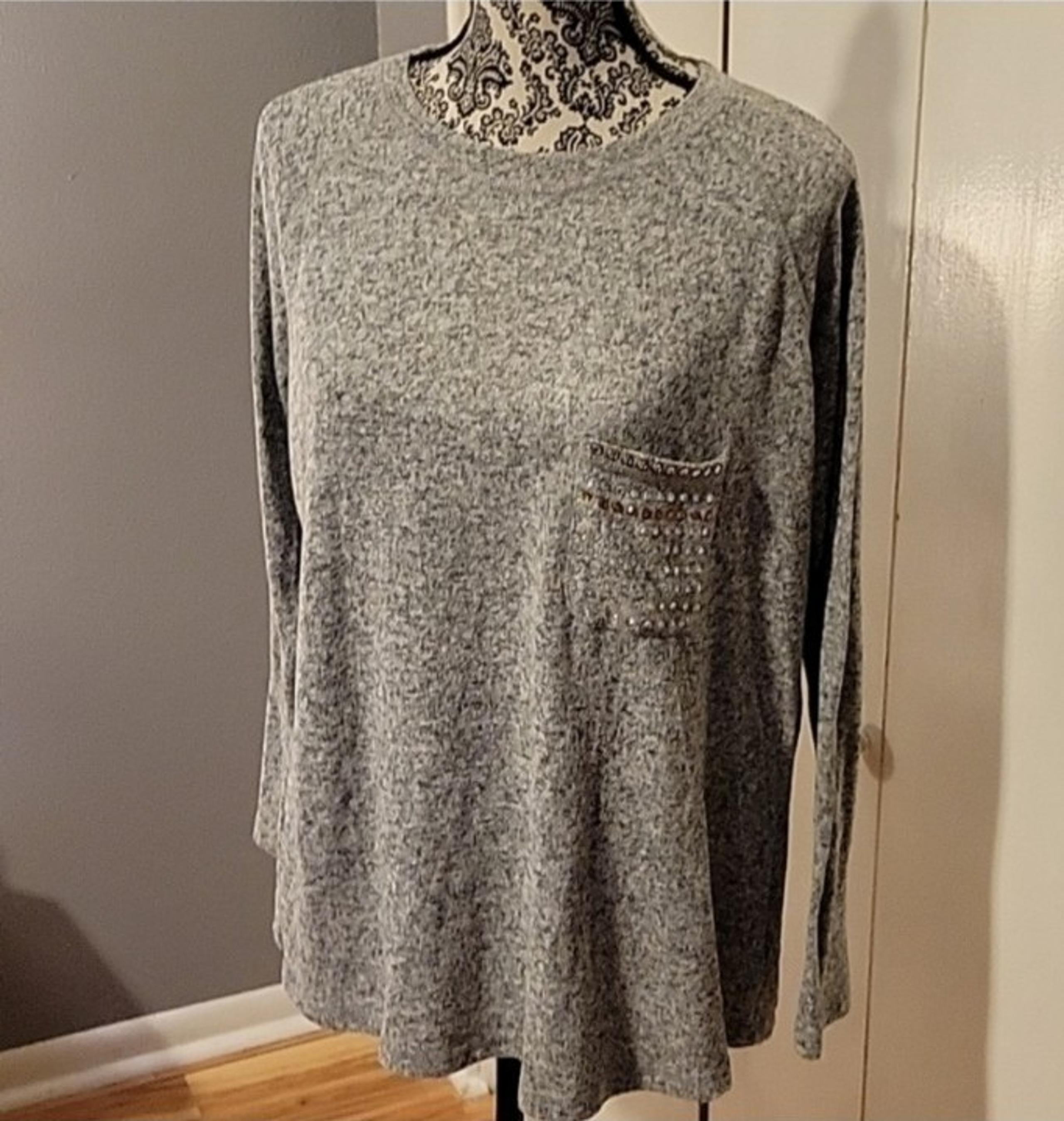 DG2 Diane Gilman Embellished Sweater