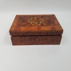 Thuya Wood Marquetry Parquetry Jewelry Trinket Box