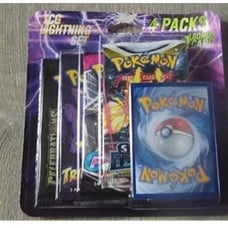 Pokémon TCG Lightning Set -4 Booster Packs + Card