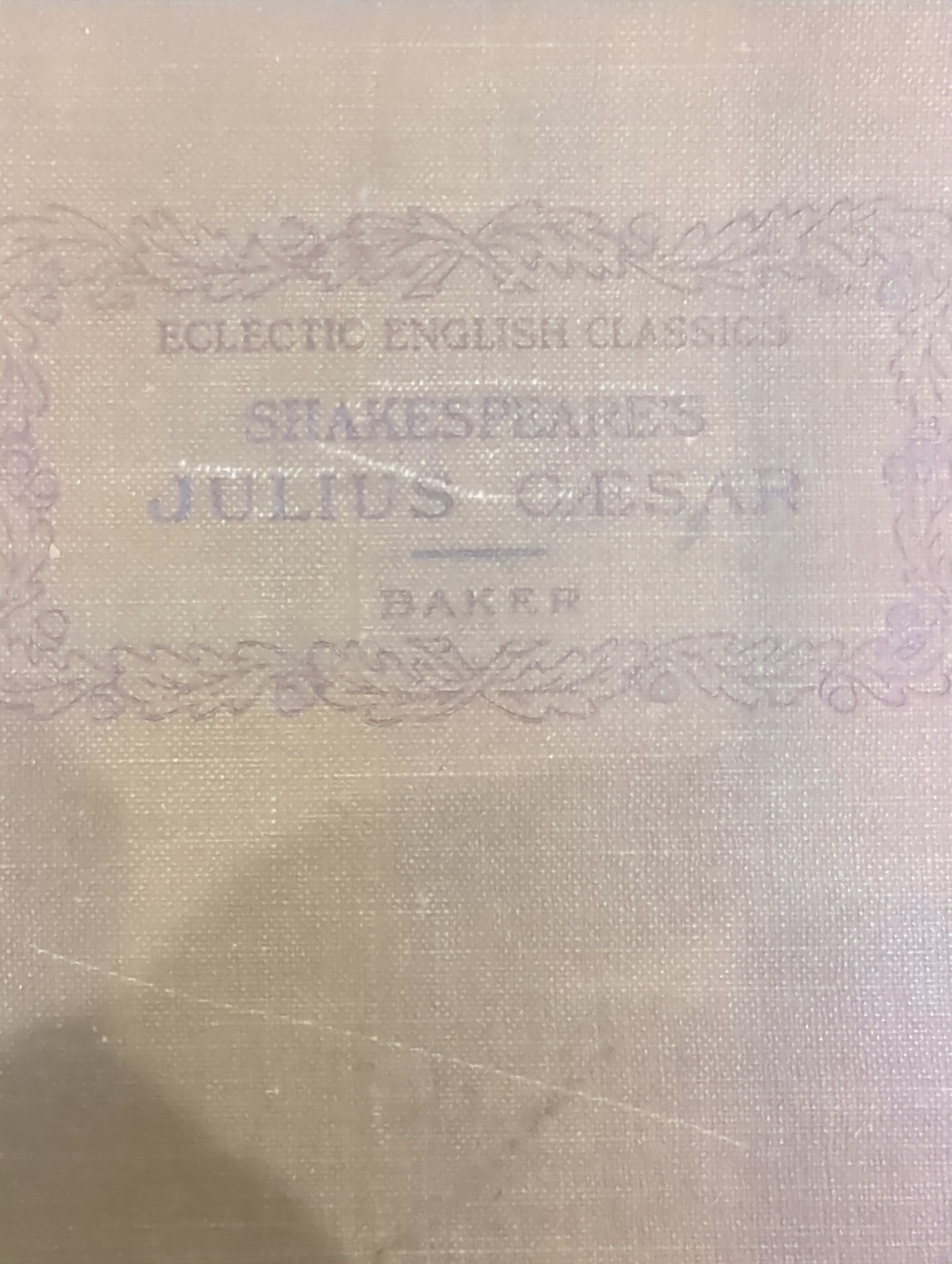 Eclectic English Classics - Shakespeare's Julius Caesar