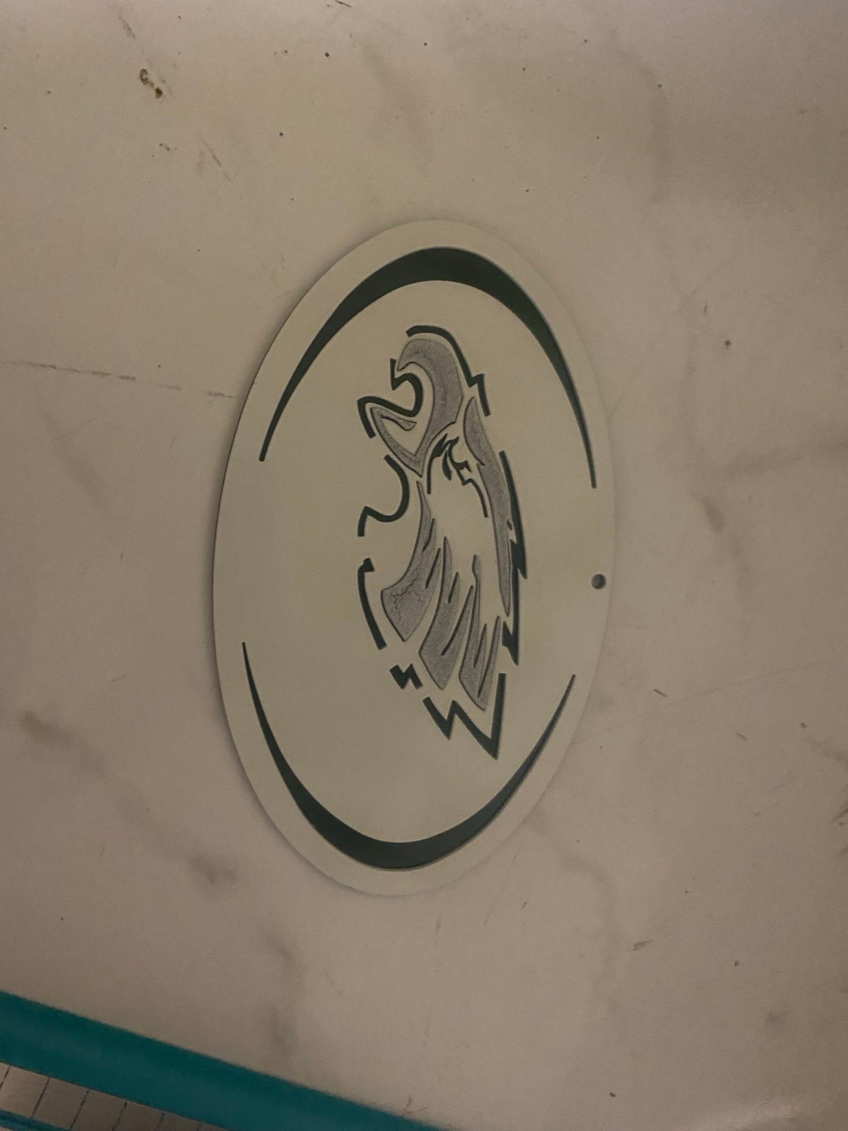 Metal Philadelphia eagles decor