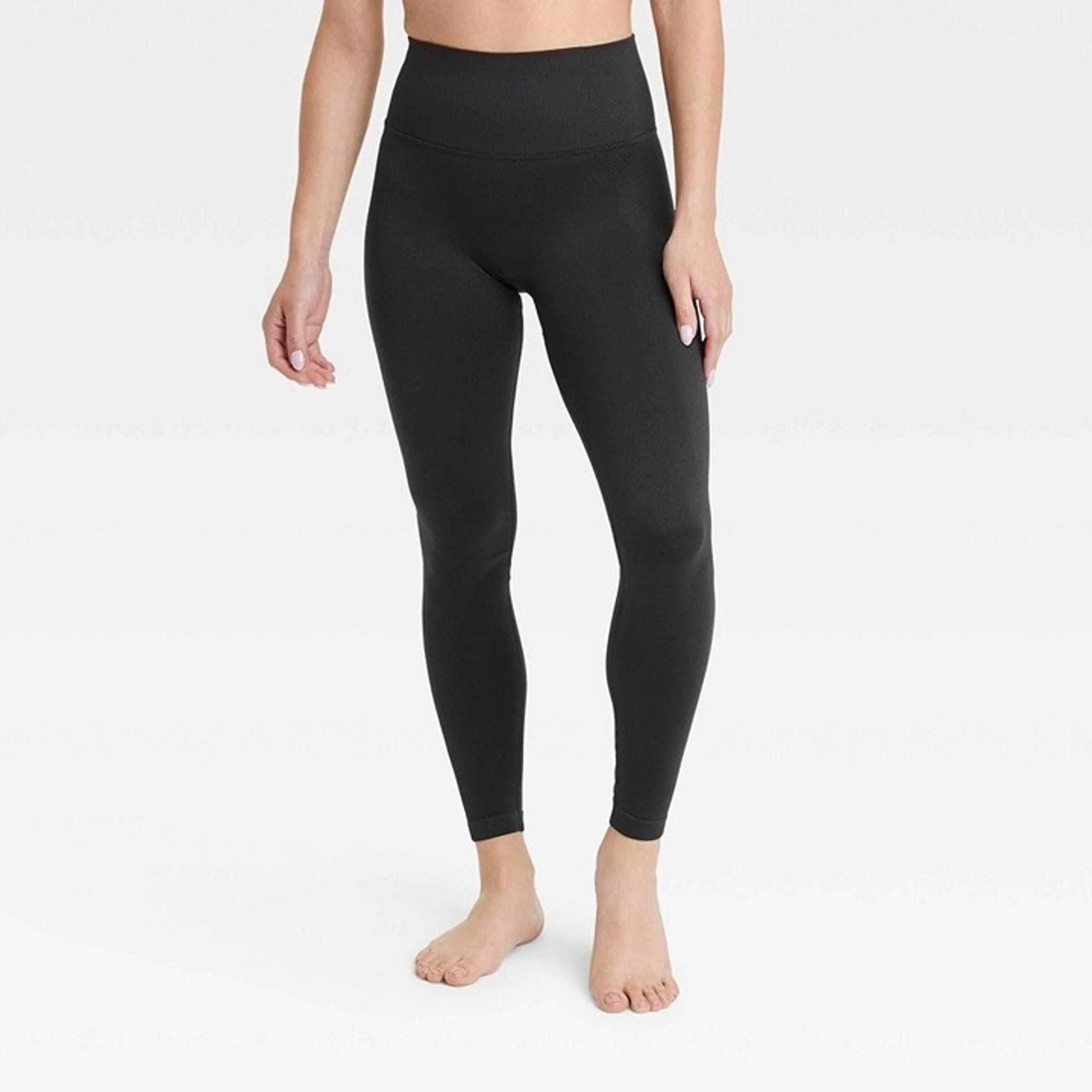 All in Motion Women's Seamless High-Rise Leggings Black M