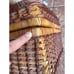 Vintage Dallas Cowboys Woven Wicker Picnic Basket with Blanket and Plates