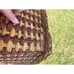 Vintage Dallas Cowboys Woven Wicker Picnic Basket with Blanket and Plates