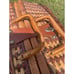 Vintage Dallas Cowboys Woven Wicker Picnic Basket with Blanket and Plates