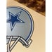 Vintage Dallas Cowboys Woven Wicker Picnic Basket with Blanket and Plates