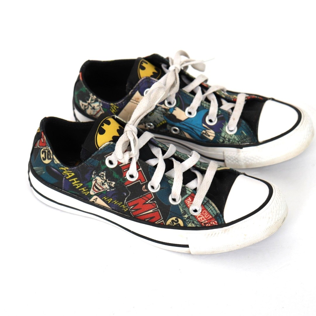 Chuck Taylor Converse All Star Low '80th Anniversary Batman Joker size 6