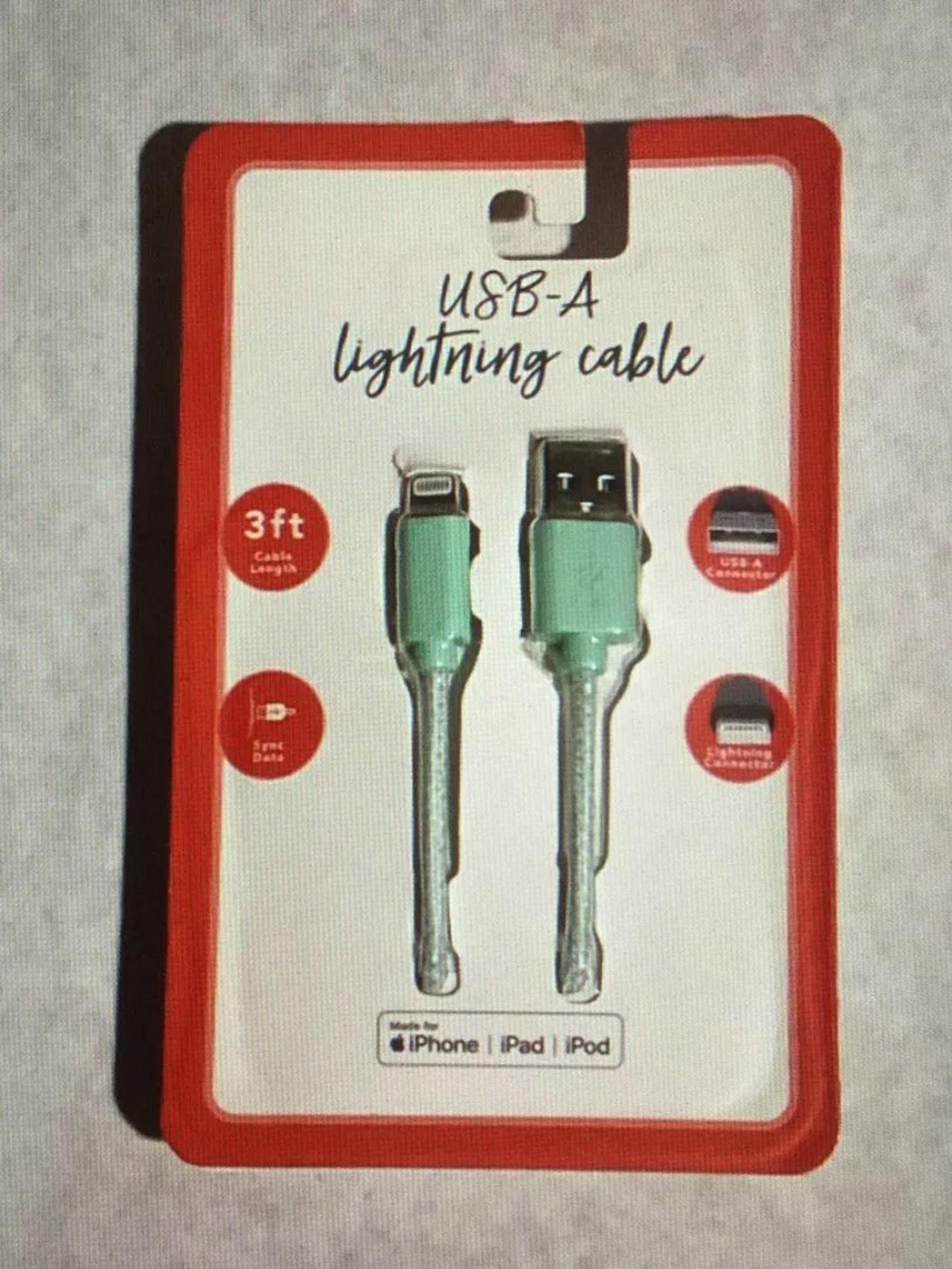 Vivitar USB-A 3ft Lightning Cable