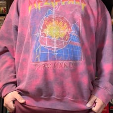 Deff Leppard Pyromania sweatshirt Punk Rocl tie-dye Vintage Size S/M