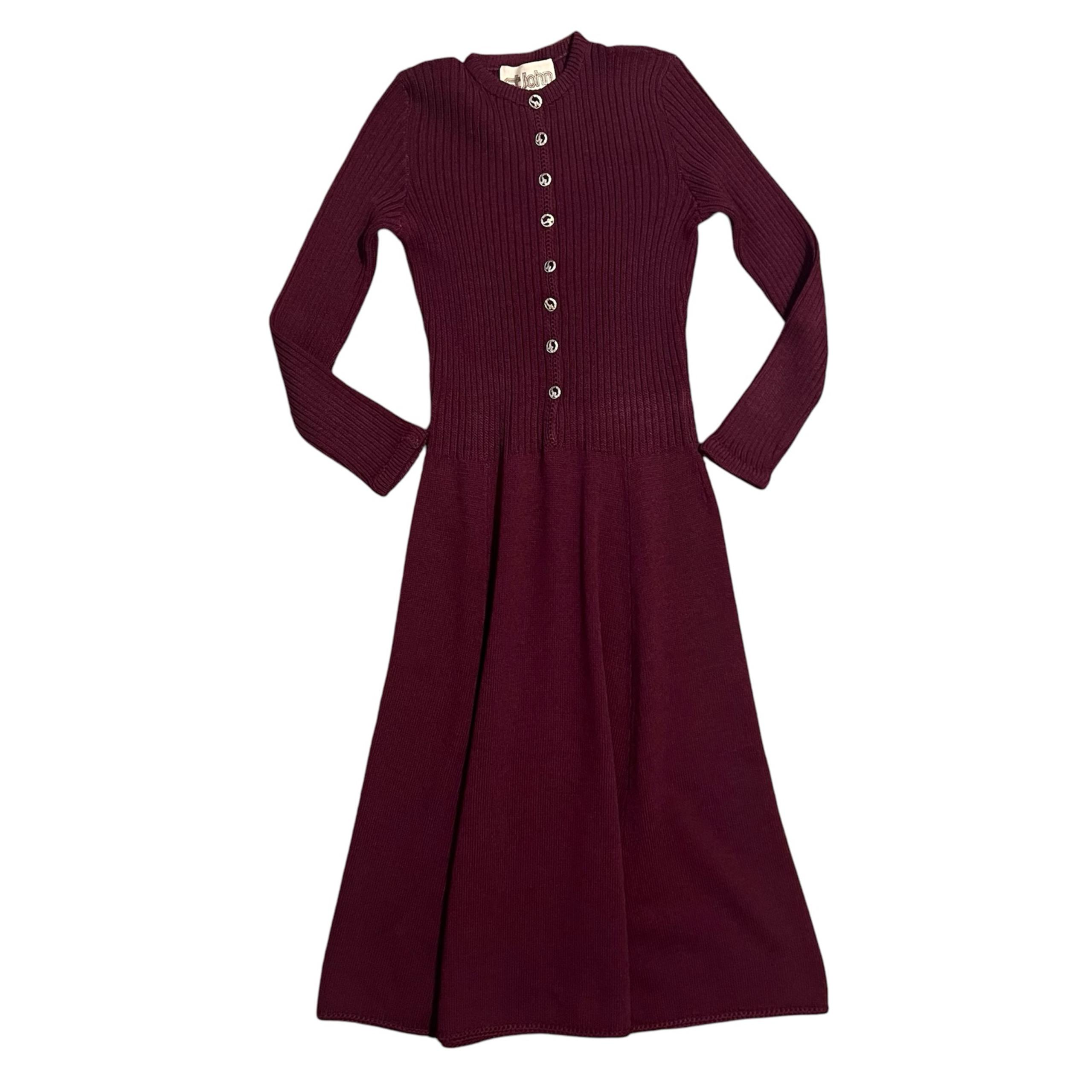 Vintage 1970s St. John midi dress size not found Measurements posted in pictures