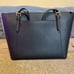 Michael Kors Black Saffiano Leather Tote Bag Gold Hardware