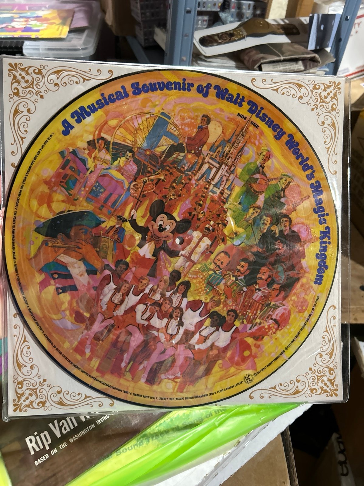 Music of Magic Kingdom at Disney World Picture Disc Record Amazing Condition