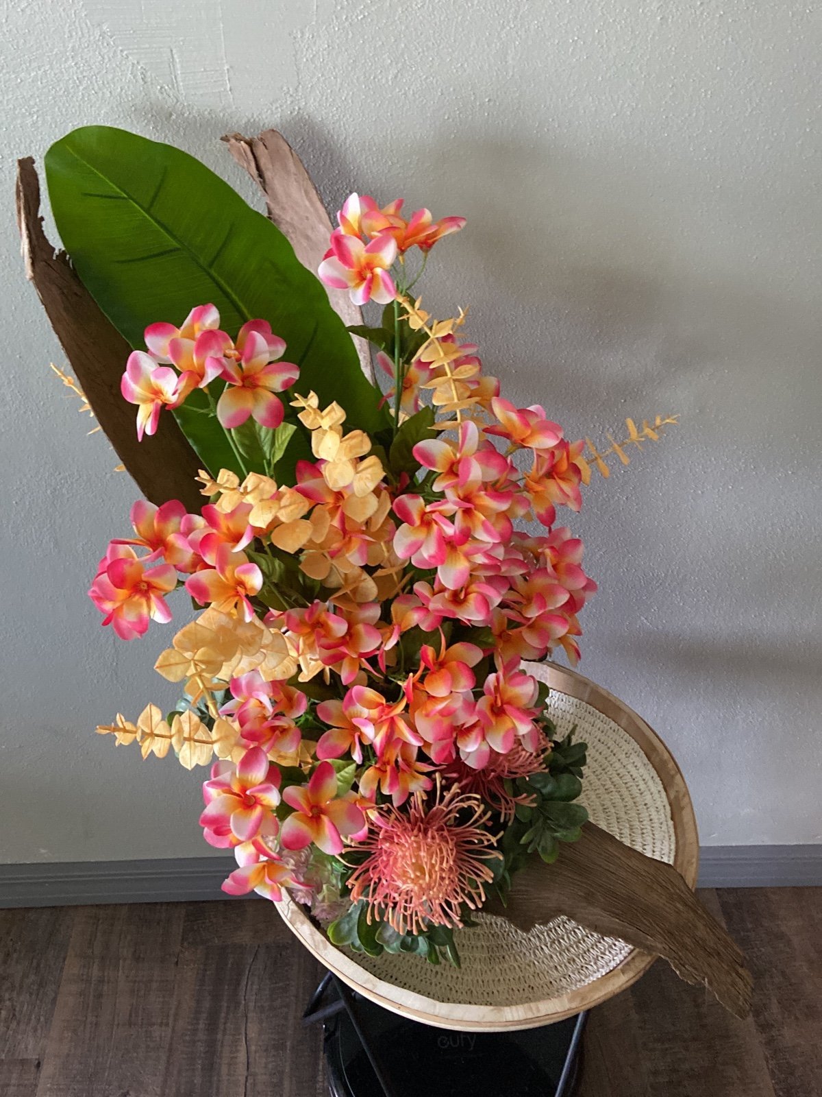 Tropical floral arrangement