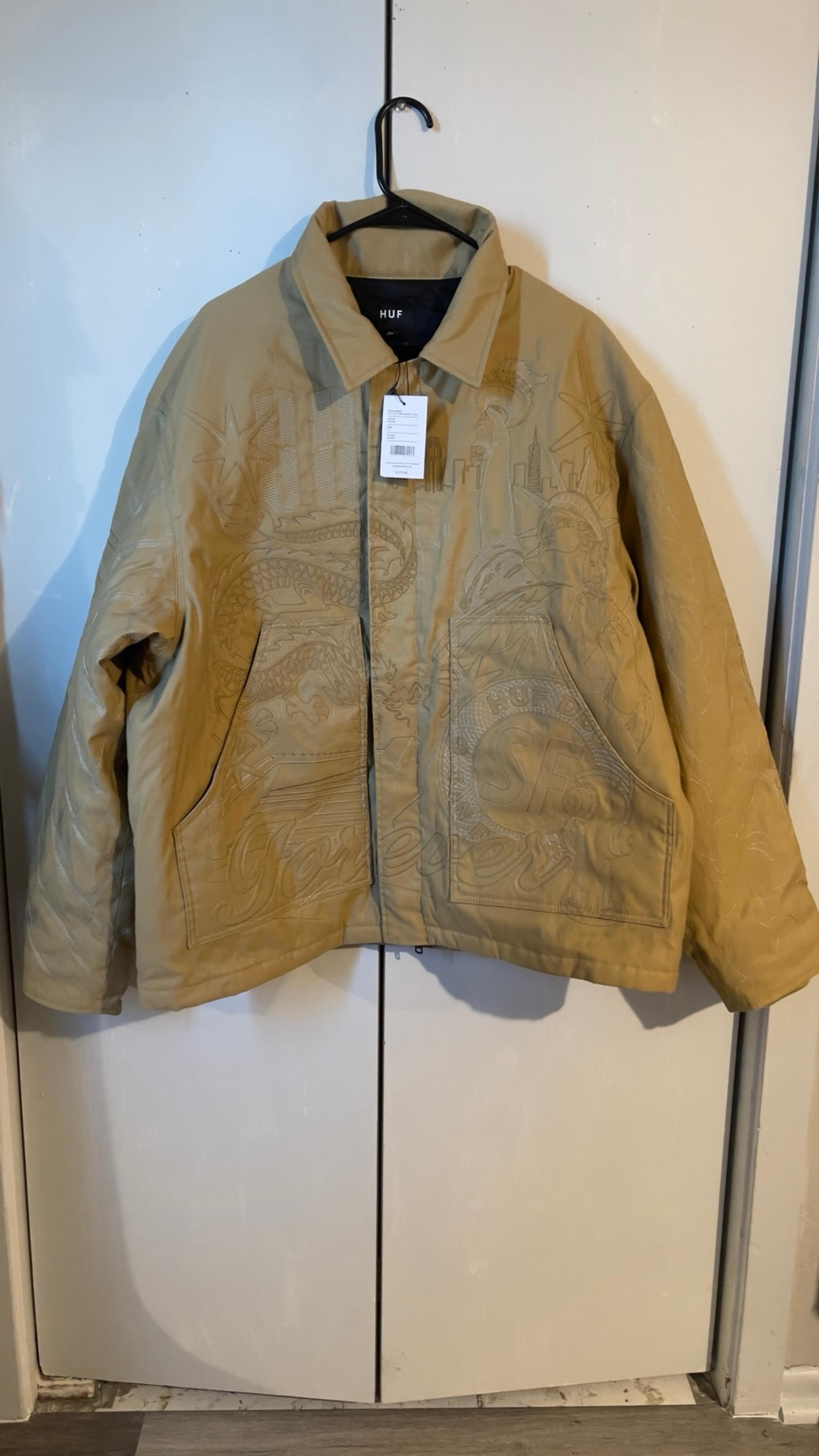 HUF 20TH EMBROIDERED BOMBER JACKET Size XL Brand new  Retail $375