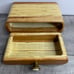Artist Wood Marquetry Jewelry Dresser Box One Drawer Light Wood Clean Lines