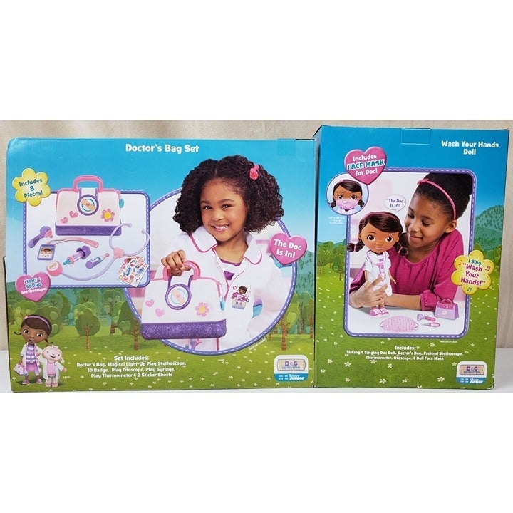 Doc McStuffins Wash Your Hands 11 Doll & Doctor's Bag Set Ages 3+ doc-mcstuffins-wash-your-hands-11-doll-doctor-s-bag-set-ages-3