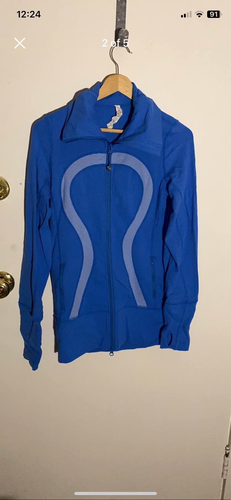 lululemon jacket size 6 blue
