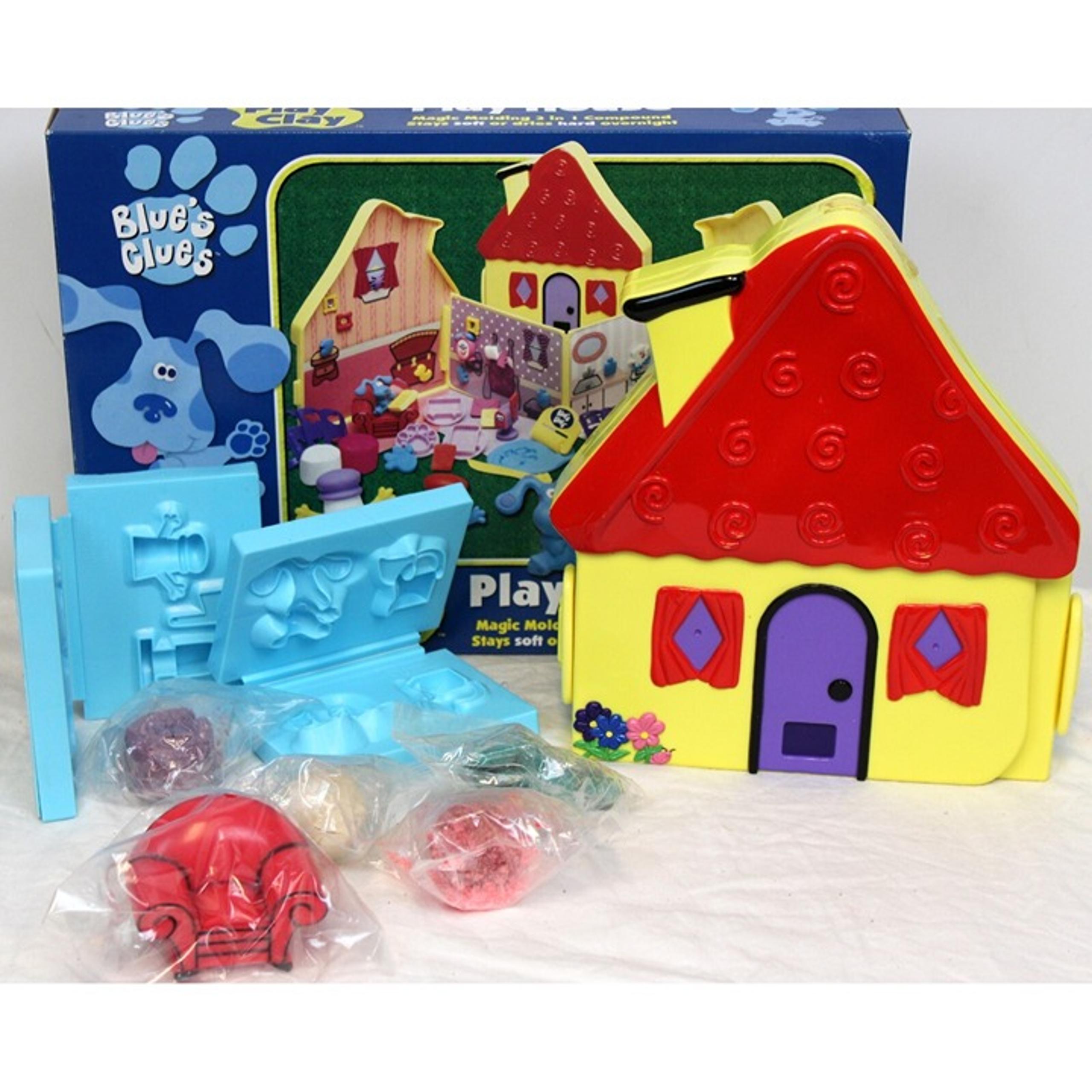 1999 Nick Jr Blues Clues Playhouse Play Clay Big Red Chair Paw Print Mold Model